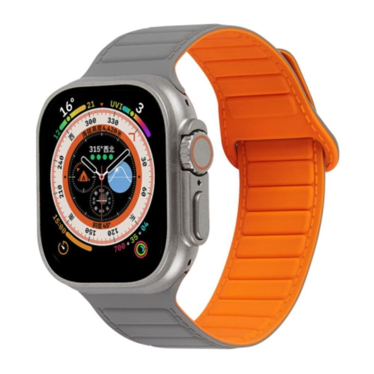 撞色迴環磁吸硅膠錶帶, For Apple Watch 8 45mm, For Apple Watch SE 2022 40mm, For Apple Watch SE 2022 44mm