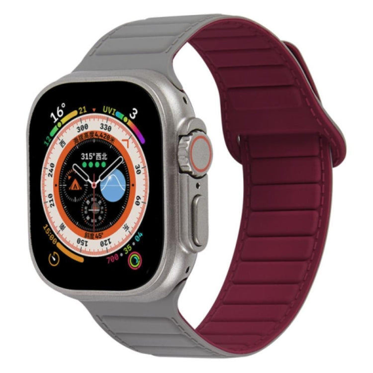 撞色迴環磁吸硅膠錶帶, For Apple Watch 8 45mm, For Apple Watch SE 2022 40mm, For Apple Watch SE 2022 44mm