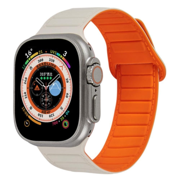 撞色迴環磁吸硅膠錶帶, For Apple Watch Series 10 46mm, For Apple Watch Series 10 42mm, For Apple Watch SE 2023 44mm