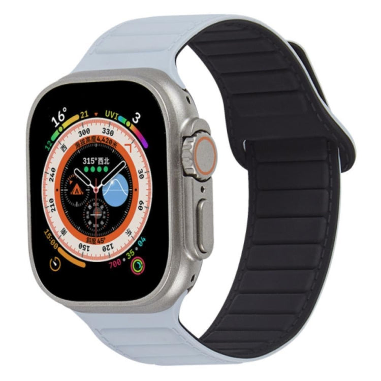 撞色迴環磁吸硅膠錶帶, For Apple Watch Series 10 46mm, For Apple Watch Series 10 42mm, For Apple Watch SE 2023 44mm