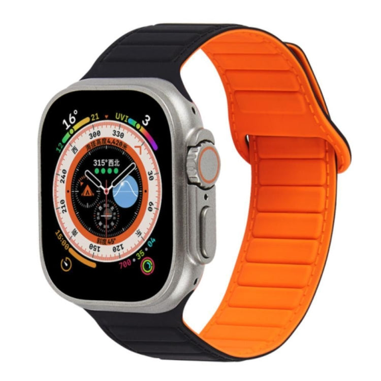 撞色迴環磁吸硅膠錶帶, For Apple Watch SE 2023 40mm, For Apple Watch Ultra 2 49mm, For Apple Watch 9 45mm