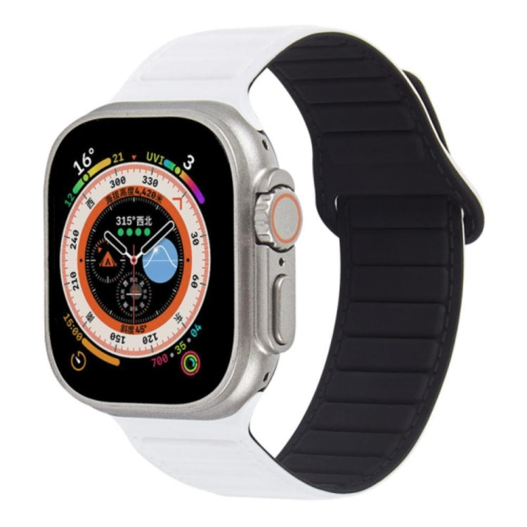 撞色迴環磁吸硅膠錶帶, For Apple Watch 9 41mm, For Apple Watch Ultra 49mm, For Apple Watch 8 41mm