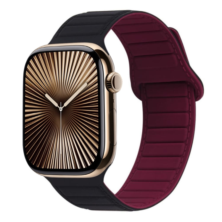 撞色迴環磁吸硅膠錶帶, For Apple Watch Series 10 46mm, For Apple Watch Series 10 42mm, For Apple Watch SE 2023 44mm