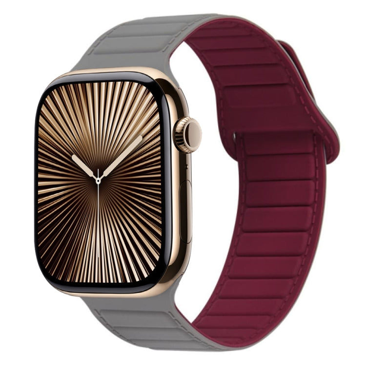 撞色迴環磁吸硅膠錶帶, For Apple Watch Series 10 46mm, For Apple Watch Series 10 42mm, For Apple Watch SE 2023 44mm