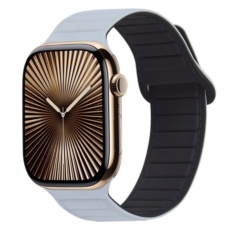 撞色迴環磁吸硅膠錶帶, For Apple Watch Series 10 46mm, For Apple Watch Series 10 42mm, For Apple Watch SE 2023 44mm