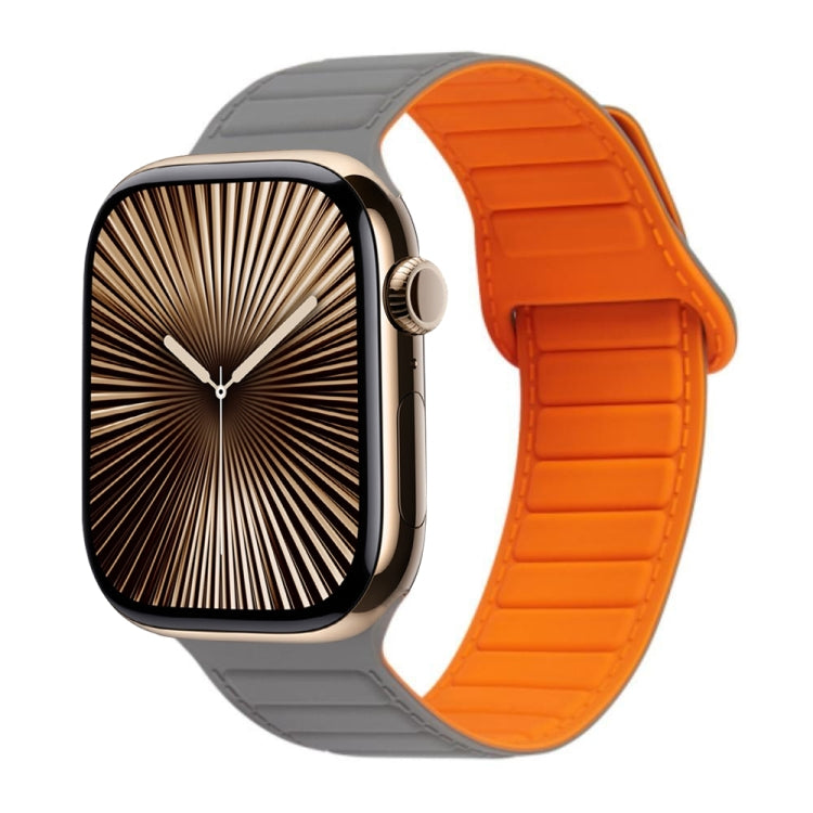 撞色迴環磁吸硅膠錶帶, For Apple Watch Series 10 46mm, For Apple Watch Series 10 42mm, For Apple Watch SE 2023 44mm