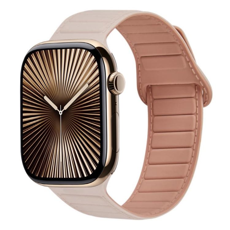 撞色迴環磁吸硅膠錶帶, For Apple Watch Series 10 46mm, For Apple Watch Series 10 42mm, For Apple Watch SE 2023 44mm