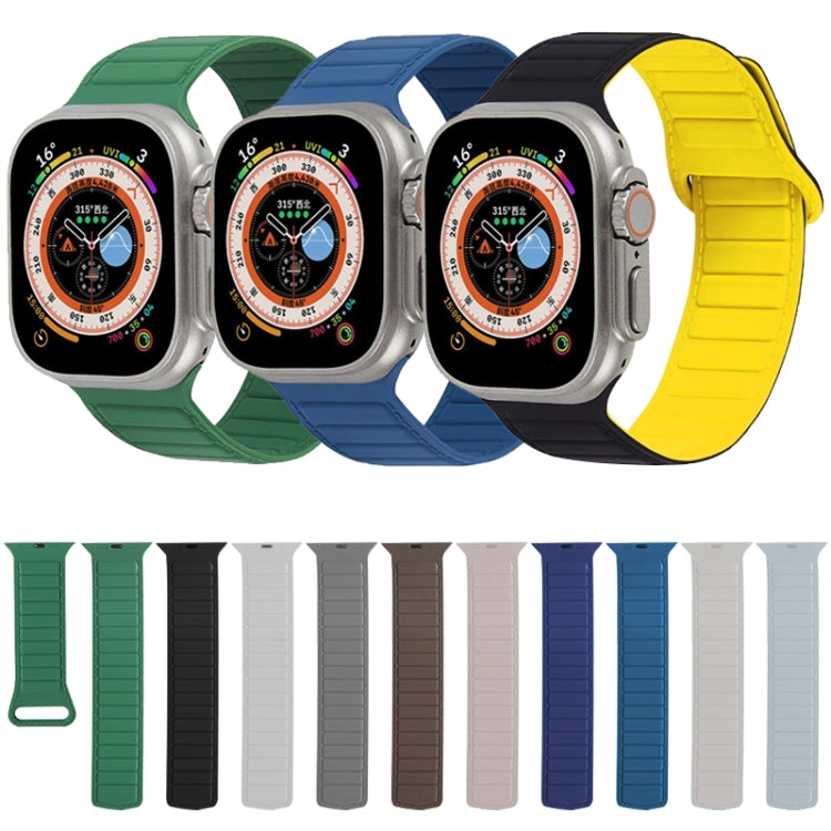 撞色迴環磁吸硅膠錶帶, For Apple Watch SE 44mm, For Apple Watch 6 40mm, For Apple Watch 6 44mm