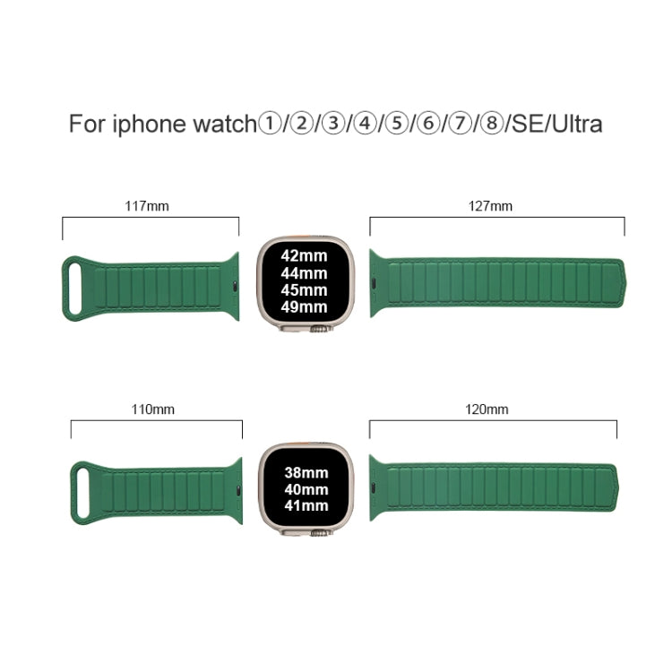 撞色迴環磁吸硅膠錶帶, For Apple Watch SE 44mm, For Apple Watch 6 40mm, For Apple Watch 6 44mm