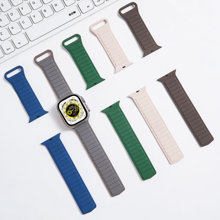 撞色迴環磁吸硅膠錶帶, For Apple Watch Series 10 46mm, For Apple Watch Series 10 42mm, For Apple Watch SE 2023 44mm