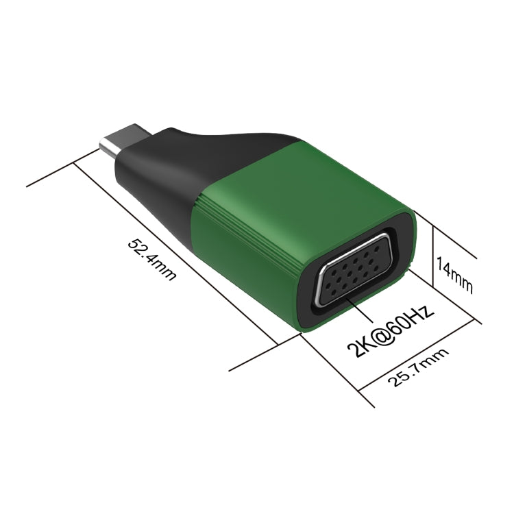 歐騰 UC105 2K Type-C to VGA視頻轉換器, UC105