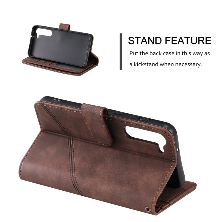 雙斜線膚感多卡手機皮套, For Samsung Galaxy S23 5G, For Samsung Galaxy S23 Ultra 5G