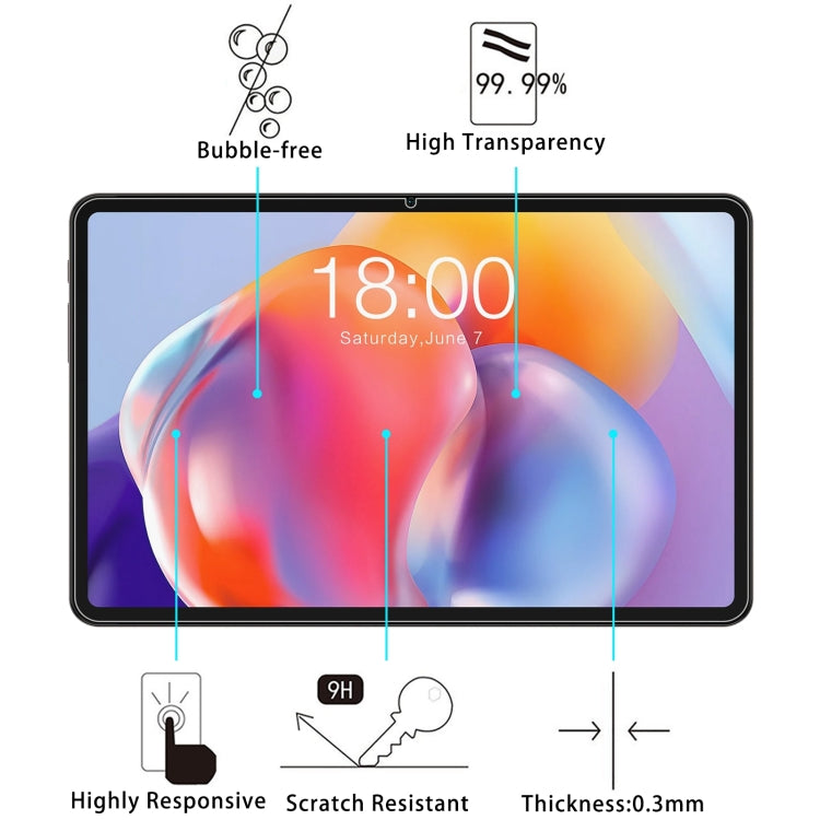 9H 0.3mm防爆鋼化玻璃膜, For TECLAST T40S (1 PC)