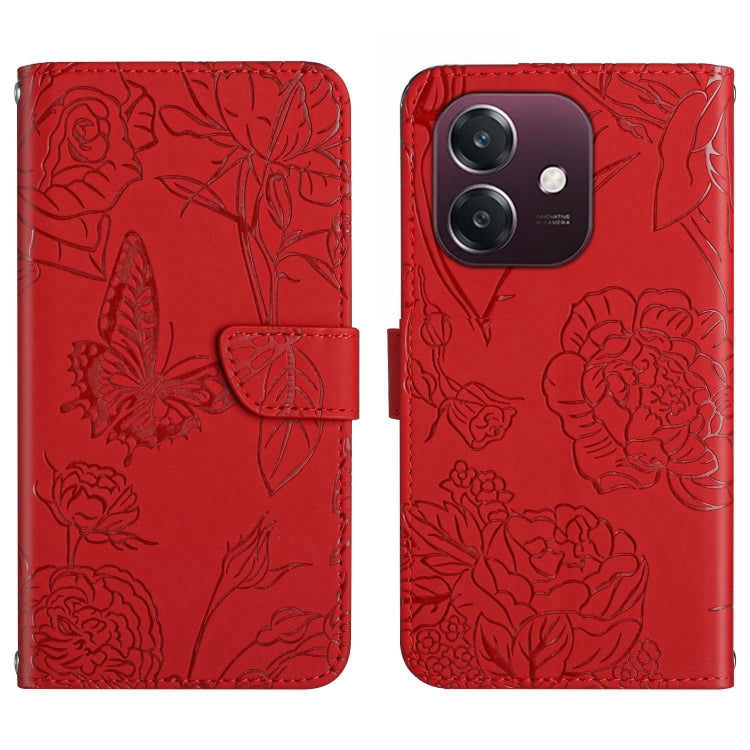 HT03 膚感蝴蝶壓花手機皮套, For OPPO A3 4G Global / 5G Global, For OPPO A3x India, For OPPO A80 EU / A3 Pro Global, For OPPO A3 Pro 5G India, For OPPO K12x 5G Global, For OPPO A60 4G, For OPPO Reno11 F 5G/F25 Pro 5G, For OPPO A18 / A38 4G, For OPPO A58 4G