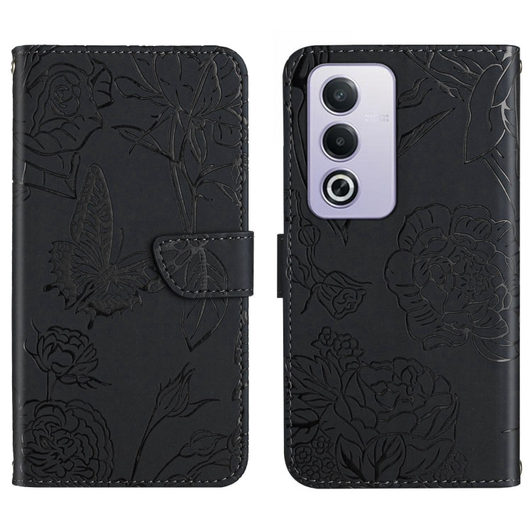 HT03 膚感蝴蝶壓花手機皮套, For OPPO A3 4G Global / 5G Global, For OPPO A3x India, For OPPO A80 EU / A3 Pro Global, For OPPO A3 Pro 5G India, For OPPO K12x 5G Global, For OPPO A60 4G, For OPPO Reno11 F 5G/F25 Pro 5G, For OPPO A18 / A38 4G, For OPPO A58 4G