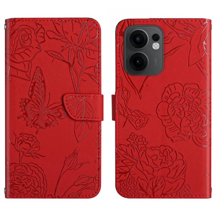 HT03 膚感蝴蝶壓花手機皮套, For OPPO A6 Pro 4G / 5G Global, For OPPO A5x 4G Global / 5G Global, For OPPO A5 5G Global, For OPPO Reno14 Pro 5G Global, For OPPO Reno14 5G Global, For OPPO A5 Pro 5G Global, For OPPO Reno13 Pro, For OPPO Reno13, For OPPO Reno13 F