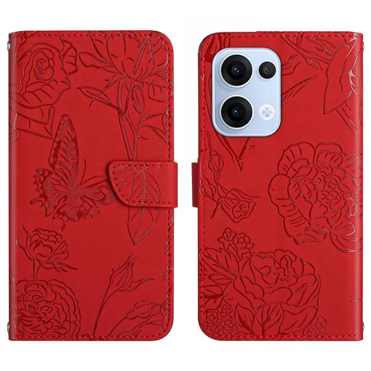 HT03 膚感蝴蝶壓花手機皮套, For OPPO A6 Pro 4G / 5G Global, For OPPO A5x 4G Global / 5G Global, For OPPO A5 5G Global, For OPPO Reno14 Pro 5G Global, For OPPO Reno14 5G Global, For OPPO A5 Pro 5G Global, For OPPO Reno13 Pro, For OPPO Reno13, For OPPO Reno13 F