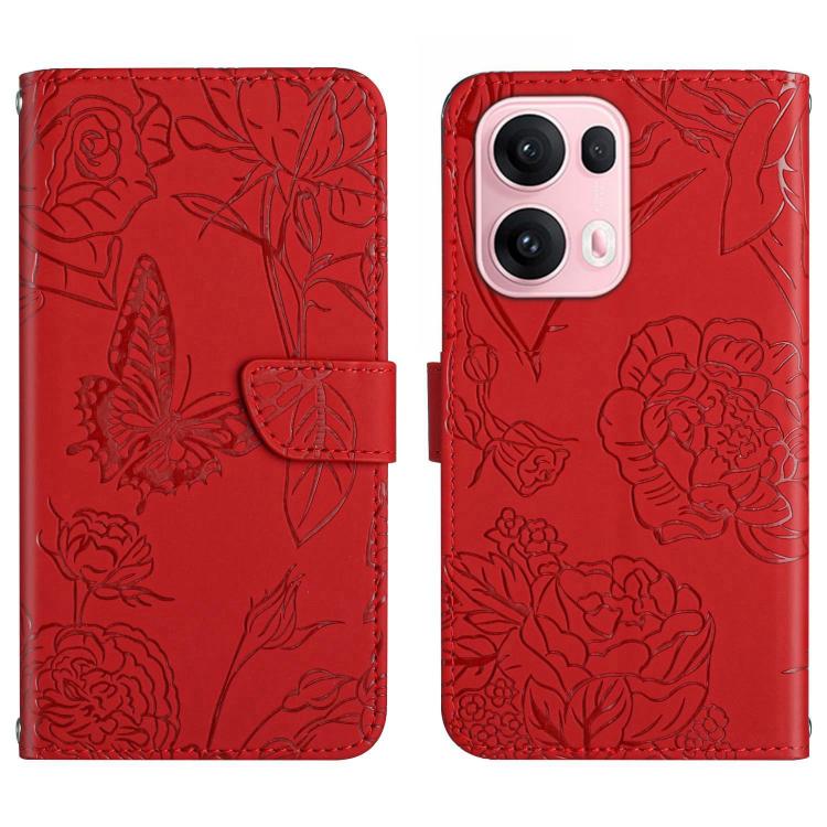 HT03 膚感蝴蝶壓花手機皮套, For OPPO A6 Pro 4G / 5G Global, For OPPO A5x 4G Global / 5G Global, For OPPO A5 5G Global, For OPPO Reno14 Pro 5G Global, For OPPO Reno14 5G Global, For OPPO A5 Pro 5G Global, For OPPO Reno13 Pro, For OPPO Reno13, For OPPO Reno13 F