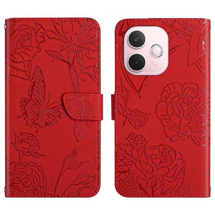 HT03 膚感蝴蝶壓花手機皮套, For OPPO A6 Pro 4G / 5G Global, For OPPO A5x 4G Global / 5G Global, For OPPO A5 5G Global, For OPPO Reno14 Pro 5G Global, For OPPO Reno14 5G Global, For OPPO A5 Pro 5G Global, For OPPO Reno13 Pro, For OPPO Reno13, For OPPO Reno13 F