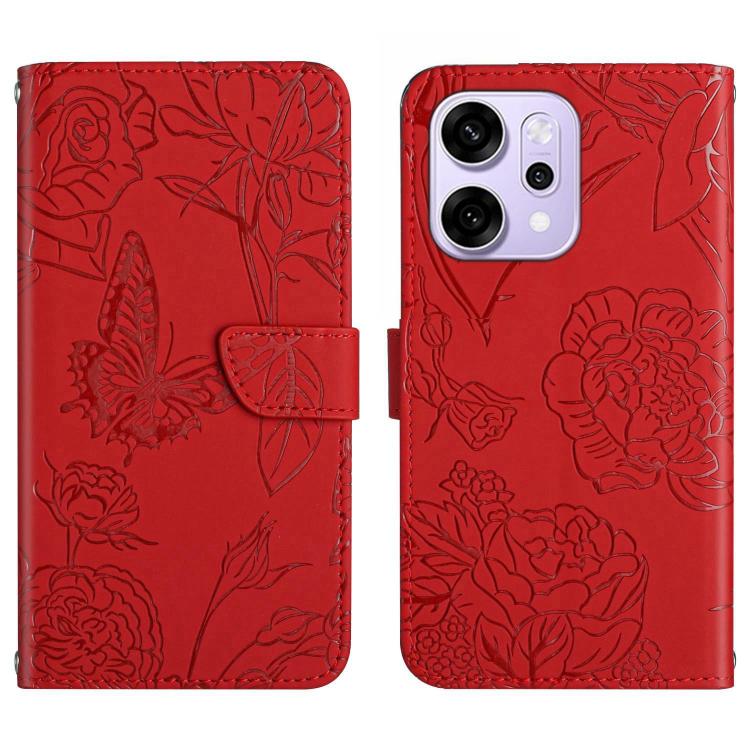 HT03 膚感蝴蝶壓花手機皮套, For OPPO A6 Pro 4G / 5G Global, For OPPO A5x 4G Global / 5G Global, For OPPO A5 5G Global, For OPPO Reno14 Pro 5G Global, For OPPO Reno14 5G Global, For OPPO A5 Pro 5G Global, For OPPO Reno13 Pro, For OPPO Reno13, For OPPO Reno13 F