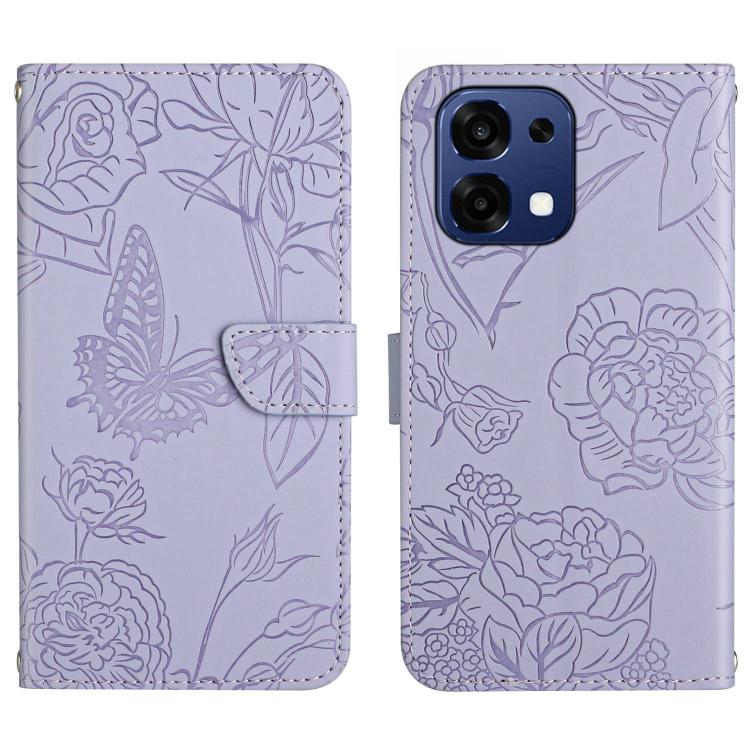 HT03 膚感蝴蝶壓花手機皮套, For OPPO A6 Pro 4G / 5G Global, For OPPO A5x 4G Global / 5G Global, For OPPO A5 5G Global, For OPPO Reno14 Pro 5G Global, For OPPO Reno14 5G Global, For OPPO A5 Pro 5G Global, For OPPO Reno13 Pro, For OPPO Reno13, For OPPO Reno13 F