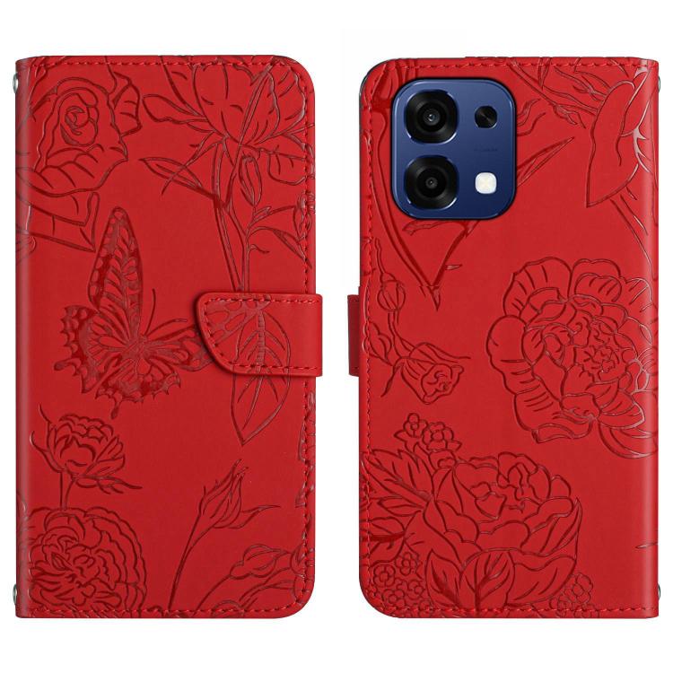 HT03 膚感蝴蝶壓花手機皮套, For OPPO A6 Pro 4G / 5G Global, For OPPO A5x 4G Global / 5G Global, For OPPO A5 5G Global, For OPPO Reno14 Pro 5G Global, For OPPO Reno14 5G Global, For OPPO A5 Pro 5G Global, For OPPO Reno13 Pro, For OPPO Reno13, For OPPO Reno13 F