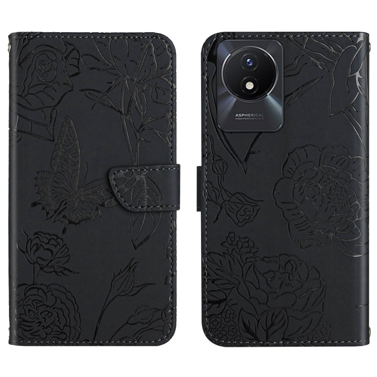 HT03 膚感蝴蝶壓花手機皮套, For vivo V60 Lite 5G, For vivo V60 5G, For vivo Y39 5G Global, For vivo V50 Lite 5G, For vivo Y04 4G / Y29s 5G, For vivo Y29 4G Global, For vivo V50 5G Global, For vivo Y02A 4G / Y02 4G / Y11 2023, For vivo Y56 5G Global