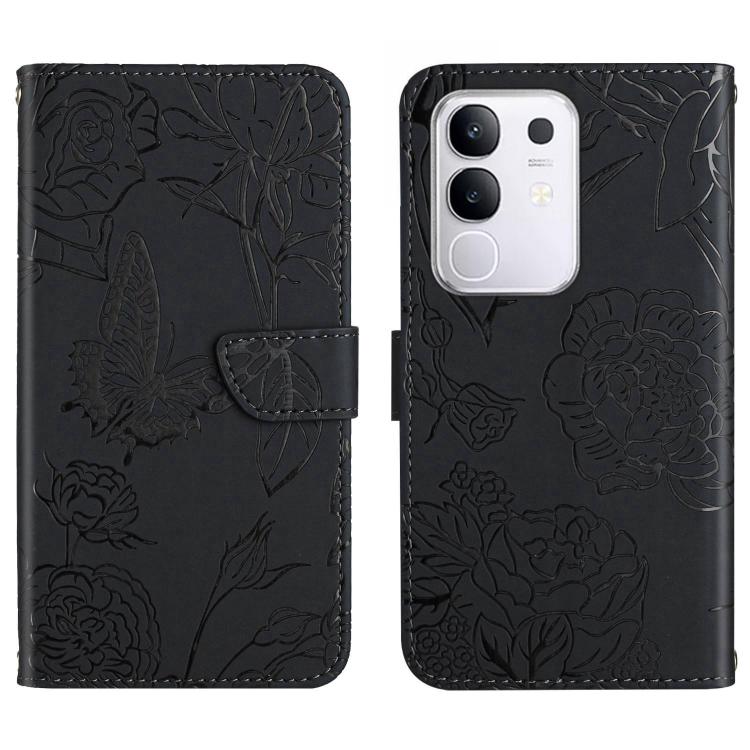 HT03 膚感蝴蝶壓花手機皮套, For vivo V60 Lite 5G, For vivo V60 5G, For vivo Y39 5G Global, For vivo V50 Lite 5G, For vivo Y04 4G / Y29s 5G, For vivo Y29 4G Global, For vivo V50 5G Global, For vivo Y02A 4G / Y02 4G / Y11 2023, For vivo Y56 5G Global