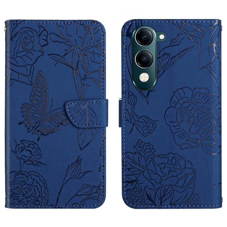 HT03 膚感蝴蝶壓花手機皮套, For vivo V60 Lite 5G, For vivo V60 5G, For vivo Y39 5G Global, For vivo V50 Lite 5G, For vivo Y04 4G / Y29s 5G, For vivo Y29 4G Global, For vivo V50 5G Global, For vivo Y02A 4G / Y02 4G / Y11 2023, For vivo Y56 5G Global