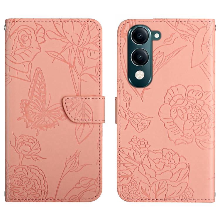 HT03 膚感蝴蝶壓花手機皮套, For vivo V60 Lite 5G, For vivo V60 5G, For vivo Y39 5G Global, For vivo V50 Lite 5G, For vivo Y04 4G / Y29s 5G, For vivo Y29 4G Global, For vivo V50 5G Global, For vivo Y02A 4G / Y02 4G / Y11 2023, For vivo Y56 5G Global