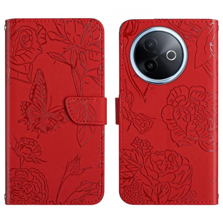 HT03 膚感蝴蝶壓花手機皮套, For vivo V60 Lite 5G, For vivo V60 5G, For vivo Y39 5G Global, For vivo V50 Lite 5G, For vivo Y04 4G / Y29s 5G, For vivo Y29 4G Global, For vivo V50 5G Global, For vivo Y02A 4G / Y02 4G / Y11 2023, For vivo Y56 5G Global