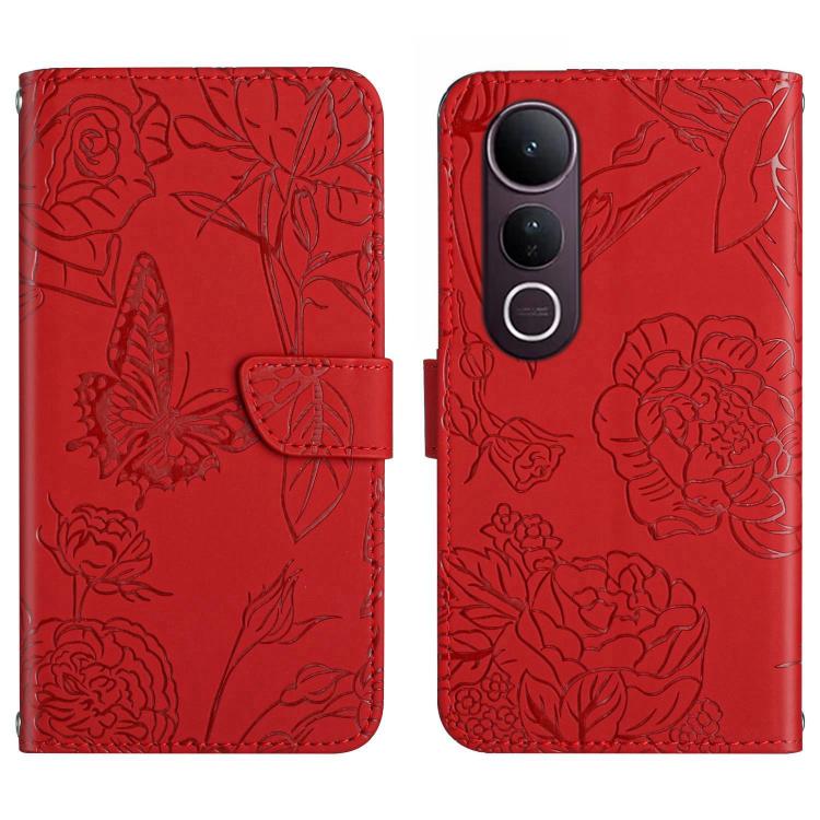 HT03 膚感蝴蝶壓花手機皮套, For vivo V60 Lite 5G, For vivo V60 5G, For vivo Y39 5G Global, For vivo V50 Lite 5G, For vivo Y04 4G / Y29s 5G, For vivo Y29 4G Global, For vivo V50 5G Global, For vivo Y02A 4G / Y02 4G / Y11 2023, For vivo Y56 5G Global