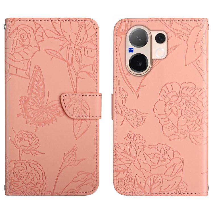 HT03 膚感蝴蝶壓花手機皮套, For vivo V60 Lite 5G, For vivo V60 5G, For vivo Y39 5G Global, For vivo V50 Lite 5G, For vivo Y04 4G / Y29s 5G, For vivo Y29 4G Global, For vivo V50 5G Global, For vivo Y02A 4G / Y02 4G / Y11 2023, For vivo Y56 5G Global