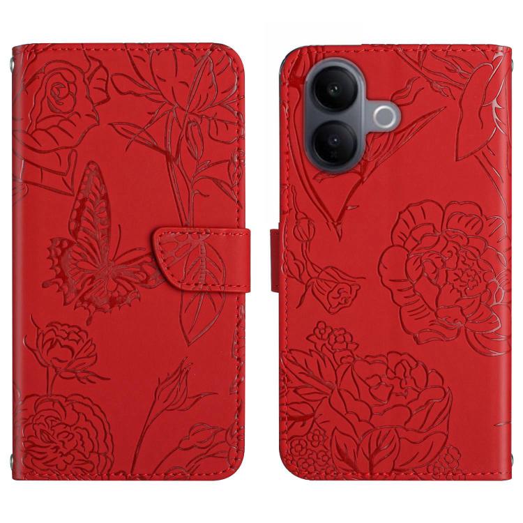 HT03 膚感蝴蝶壓花手機皮套, For vivo V60 Lite 5G, For vivo V60 5G, For vivo Y39 5G Global, For vivo V50 Lite 5G, For vivo Y04 4G / Y29s 5G, For vivo Y29 4G Global, For vivo V50 5G Global, For vivo Y02A 4G / Y02 4G / Y11 2023, For vivo Y56 5G Global