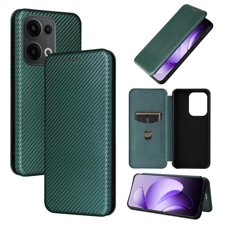 碳纖維翻蓋手機皮套, For OPPO A5 Pro 5G Global, For OPPO Reno13 5G Global, For OPPO Reno13 F 5G, For OPPO Find X8, For OPPO A3x 5G India, For OPPO Reno12 F 5G / 4G, For OPPO Reno11 PJH110, For OPPO Reno12 Pro 5G Global, For OPPO Reno12 5G Global