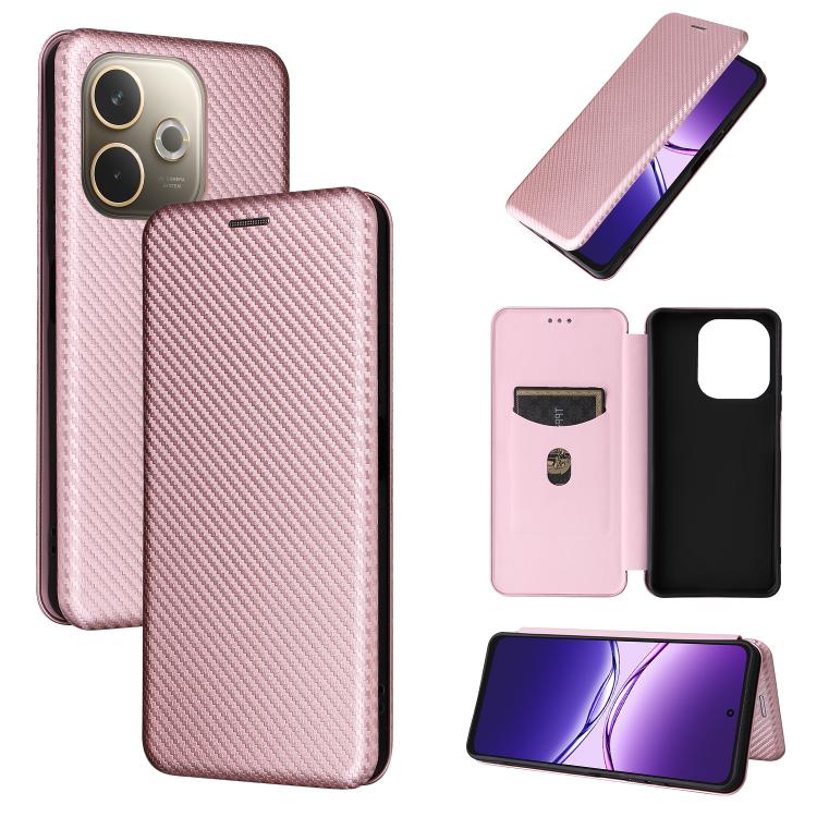 碳纖維翻蓋手機皮套, For OPPO A5 Pro 5G Global, For OPPO Reno13 5G Global, For OPPO Reno13 F 5G, For OPPO Find X8, For OPPO A3x 5G India, For OPPO Reno12 F 5G / 4G, For OPPO Reno11 PJH110, For OPPO Reno12 Pro 5G Global, For OPPO Reno12 5G Global