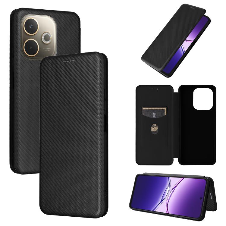 碳纖維翻蓋手機皮套, For OPPO A5 Pro 5G Global, For OPPO Reno13 5G Global, For OPPO Reno13 F 5G, For OPPO Find X8, For OPPO A3x 5G India, For OPPO Reno12 F 5G / 4G, For OPPO Reno11 PJH110, For OPPO Reno12 Pro 5G Global, For OPPO Reno12 5G Global