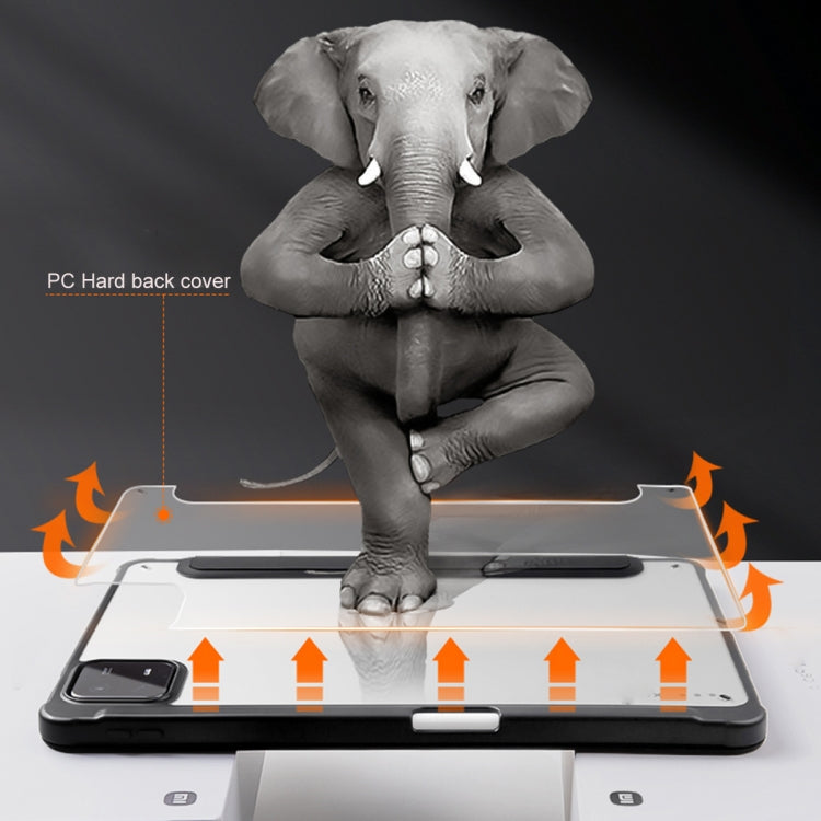 三折雅格透明亞克力PC智能休眠平板皮套帶筆槽, For Xiaomi Pad 6 / 6 Pro