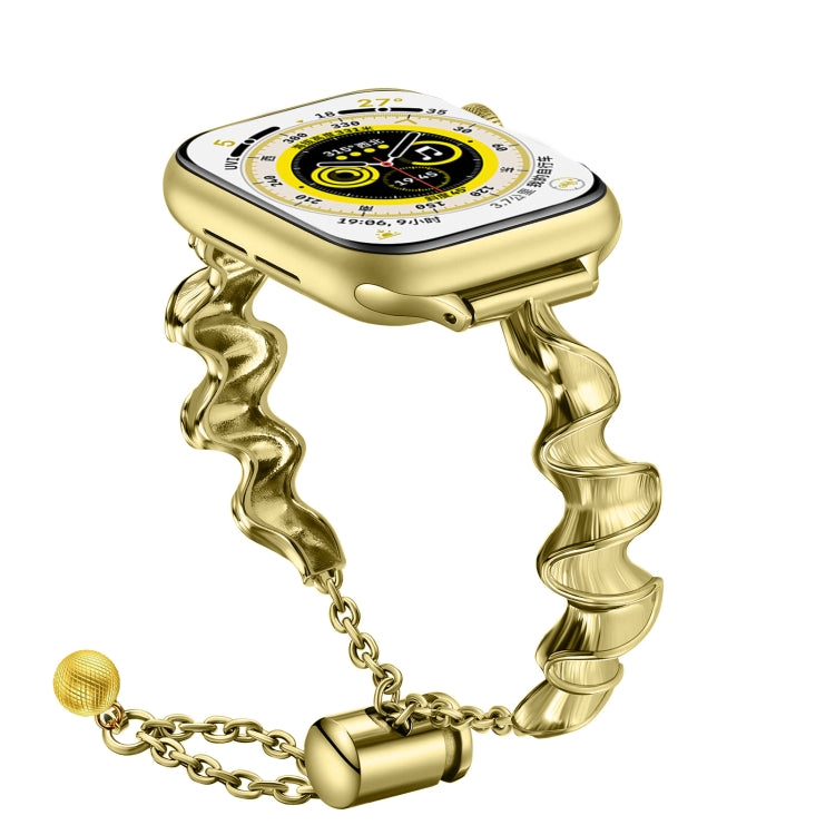 絲帶波浪手鏈金屬錶帶