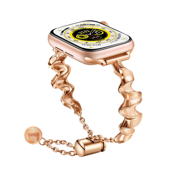 絲帶波浪手鏈金屬錶帶