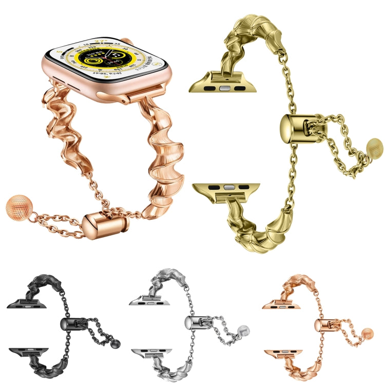 絲帶波浪手鏈金屬錶帶