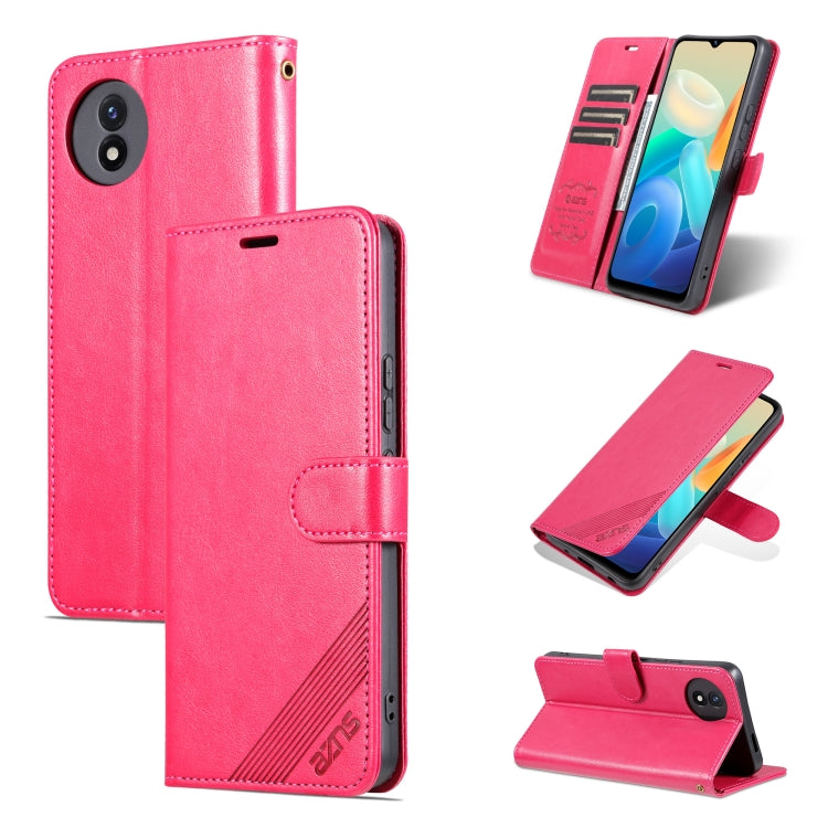 AZNS 羊皮紋左右開手機皮套, For vivo X100 Ultra, For vivo Y200i 5G / Y38 / T3X, For vivo S18 Pro, For vivo S18e, For vivo S18, For vivo Y100i 5G, For vivo X100 5G, For vivo Y200 5G, For vivo Y17s, For vivo Y35+ 5G/Y35m+ 5G/Y27 4G, For vivo Y02 / Y02A / Y11 2023