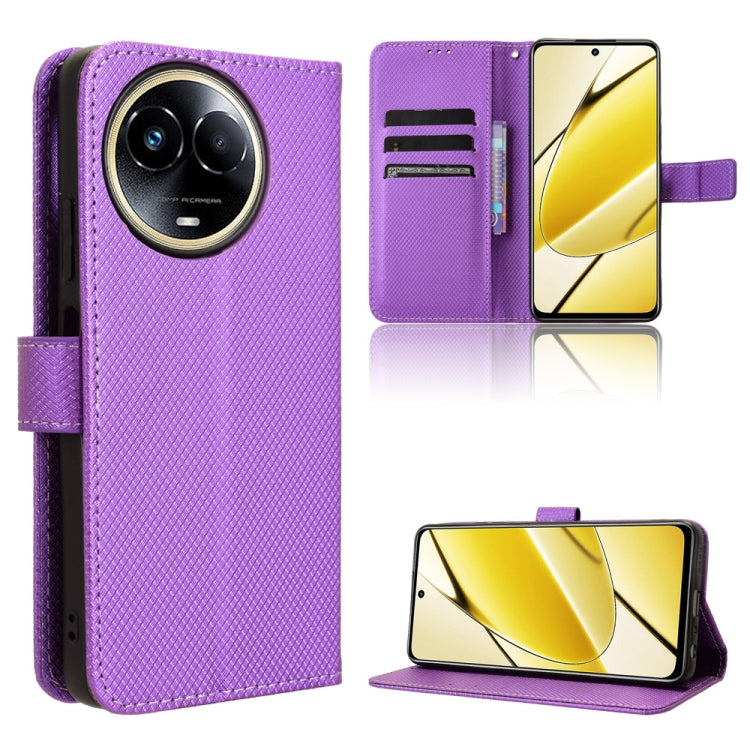 鑽石紋手機皮套, For Realme 12+ 5G, For Realme Note 50 4G, For Realme 12 Pro / 12 Pro+ 5G, For Realme C67 4G, For Realme 11 4G Foreign, For Realme GT5 5G, For Realme 11 5G Foreign / 11X, For Realme C53 4G / Narzo N53 4G, For Realme 11 5G