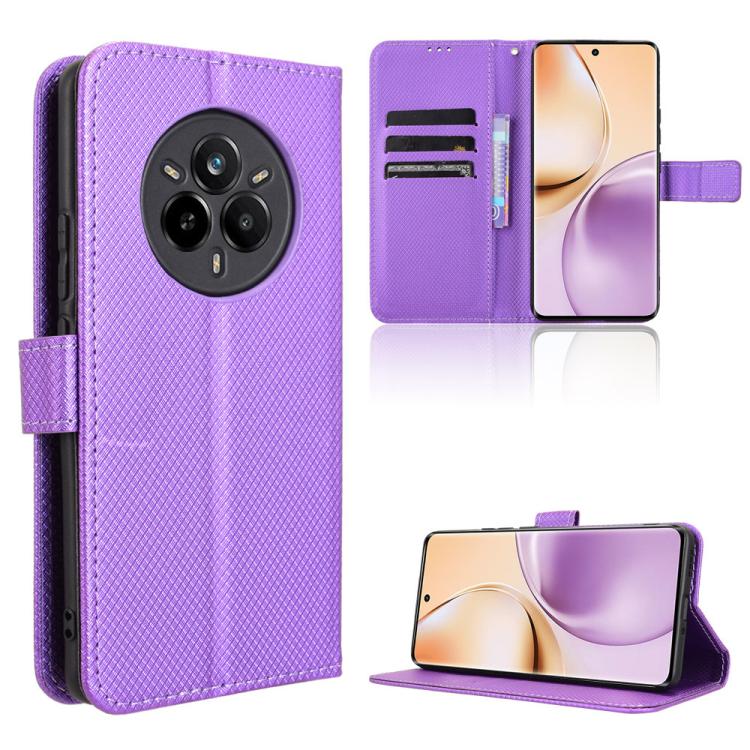 鑽石紋手機皮套, For Realme 14x 5G Malaysia / V70, For Realme 14 5G, For Realme P3 Ultra 5G, For Realme P3 5G / Neo7x 5G, For Realme 14 Pro Lite 5G, For Realme P3 Pro 5G, For Realme 14 Pro+ 5G, For Realme 14 Pro 5G, For Realme C75 4G