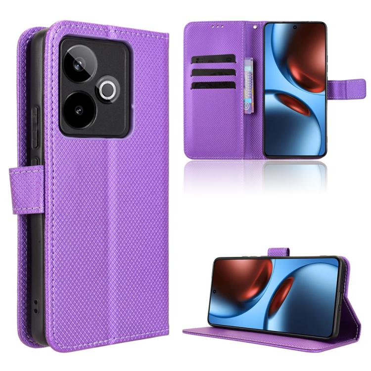 鑽石紋手機皮套, For Realme 15x 5G India / C85 5G, For Realme P4 Pro 5G, For Realme P4 5G, For Realme 15T 5G, For Realme C71 4G India / Note 70T 4G, For Realme 15 5G / 15 Pro 5G, For Realme 15 SEA, For Realme C71 4G, For Realme GT 7 5G