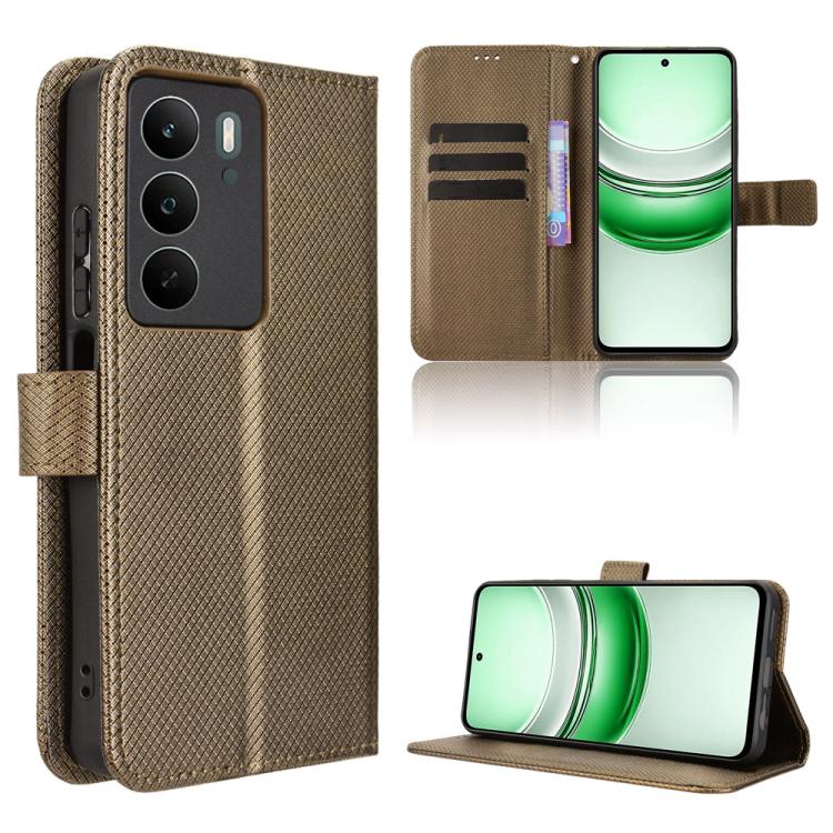 鑽石紋手機皮套, For Realme 15x 5G India / C85 5G, For Realme P4 Pro 5G, For Realme P4 5G, For Realme 15T 5G, For Realme C71 4G India / Note 70T 4G, For Realme 15 5G / 15 Pro 5G, For Realme 15 SEA, For Realme C71 4G, For Realme GT 7 5G