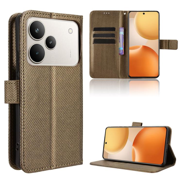 鑽石紋手機皮套, For Realme 15x 5G India / C85 5G, For Realme P4 Pro 5G, For Realme P4 5G, For Realme 15T 5G, For Realme C71 4G India / Note 70T 4G, For Realme 15 5G / 15 Pro 5G, For Realme 15 SEA, For Realme C71 4G, For Realme GT 7 5G