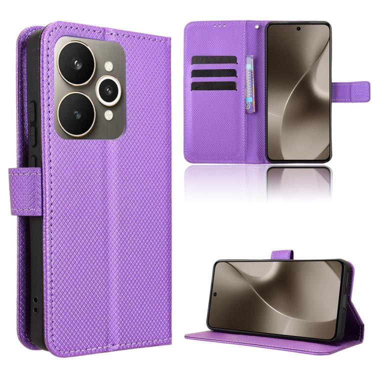 鑽石紋手機皮套, For Realme 15x 5G India / C85 5G, For Realme P4 Pro 5G, For Realme P4 5G, For Realme 15T 5G, For Realme C71 4G India / Note 70T 4G, For Realme 15 5G / 15 Pro 5G, For Realme 15 SEA, For Realme C71 4G, For Realme GT 7 5G