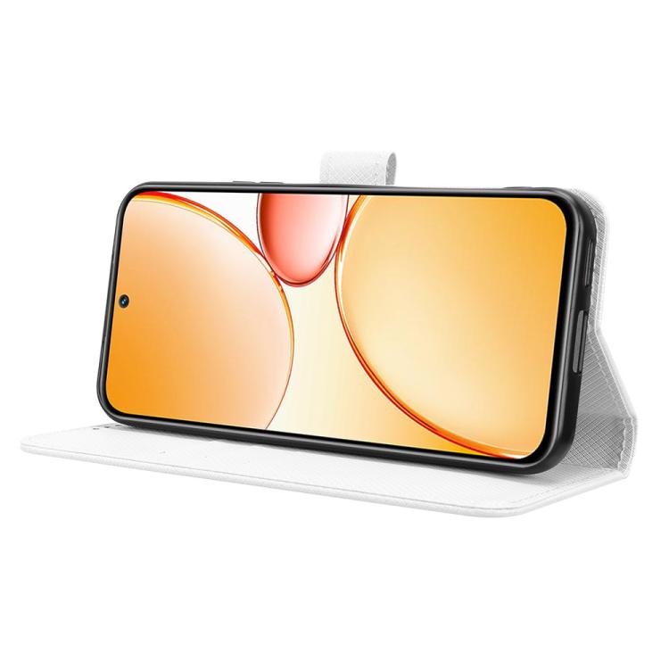 鑽石紋手機皮套, For Realme 15x 5G India / C85 5G, For Realme P4 Pro 5G, For Realme P4 5G, For Realme 15T 5G, For Realme C71 4G India / Note 70T 4G, For Realme 15 5G / 15 Pro 5G, For Realme 15 SEA, For Realme C71 4G, For Realme GT 7 5G