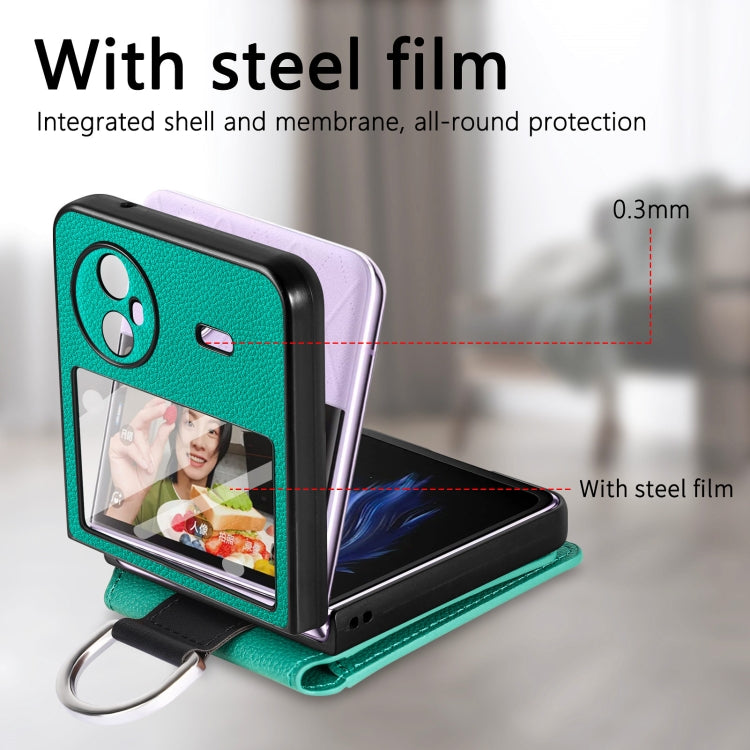 荔枝紋指環卡包防摔手機殼帶膜